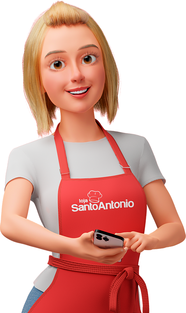 Avatar Meire com celular na mão