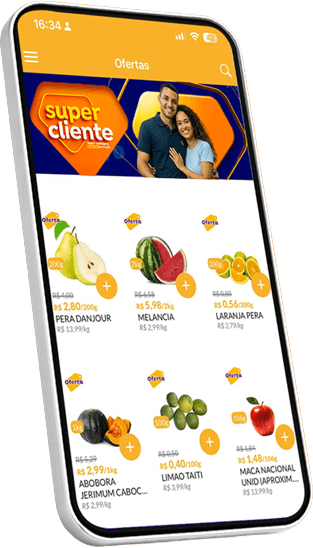 App Super Cliente no celular
